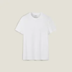 Outlet Basic, katoenen T-shirt met ronde hals T-shirt