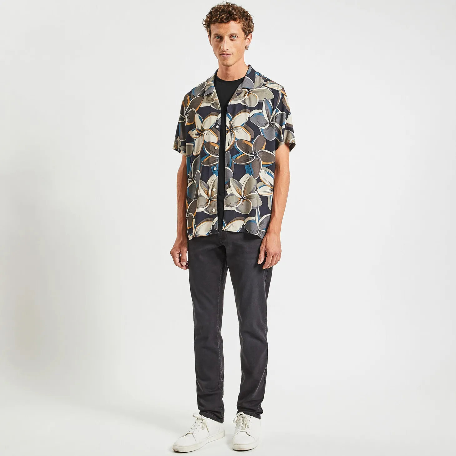 Sale Basic T-shirt met ronde hals T-shirt