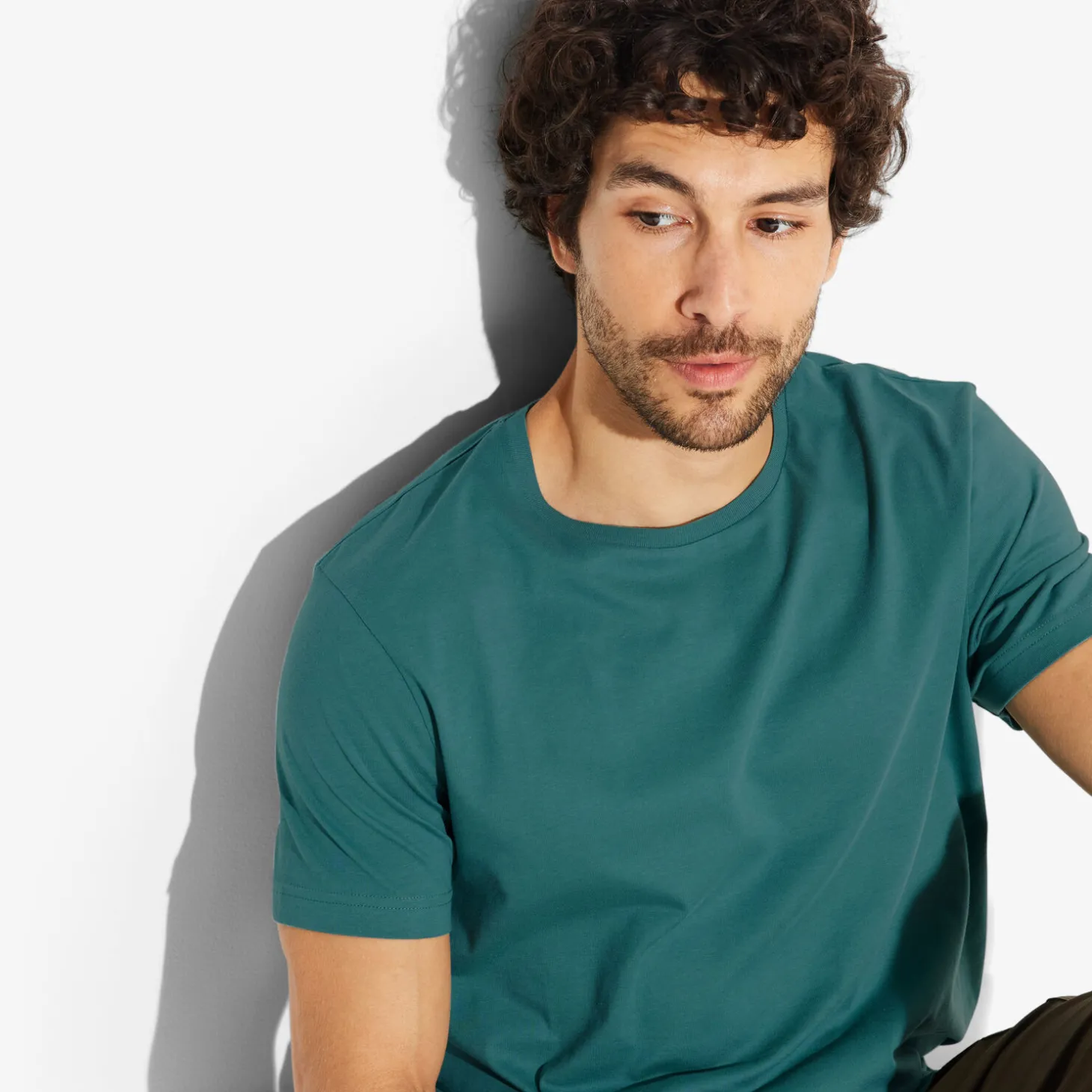 Sale Basic T-shirt met ronde hals T-shirt