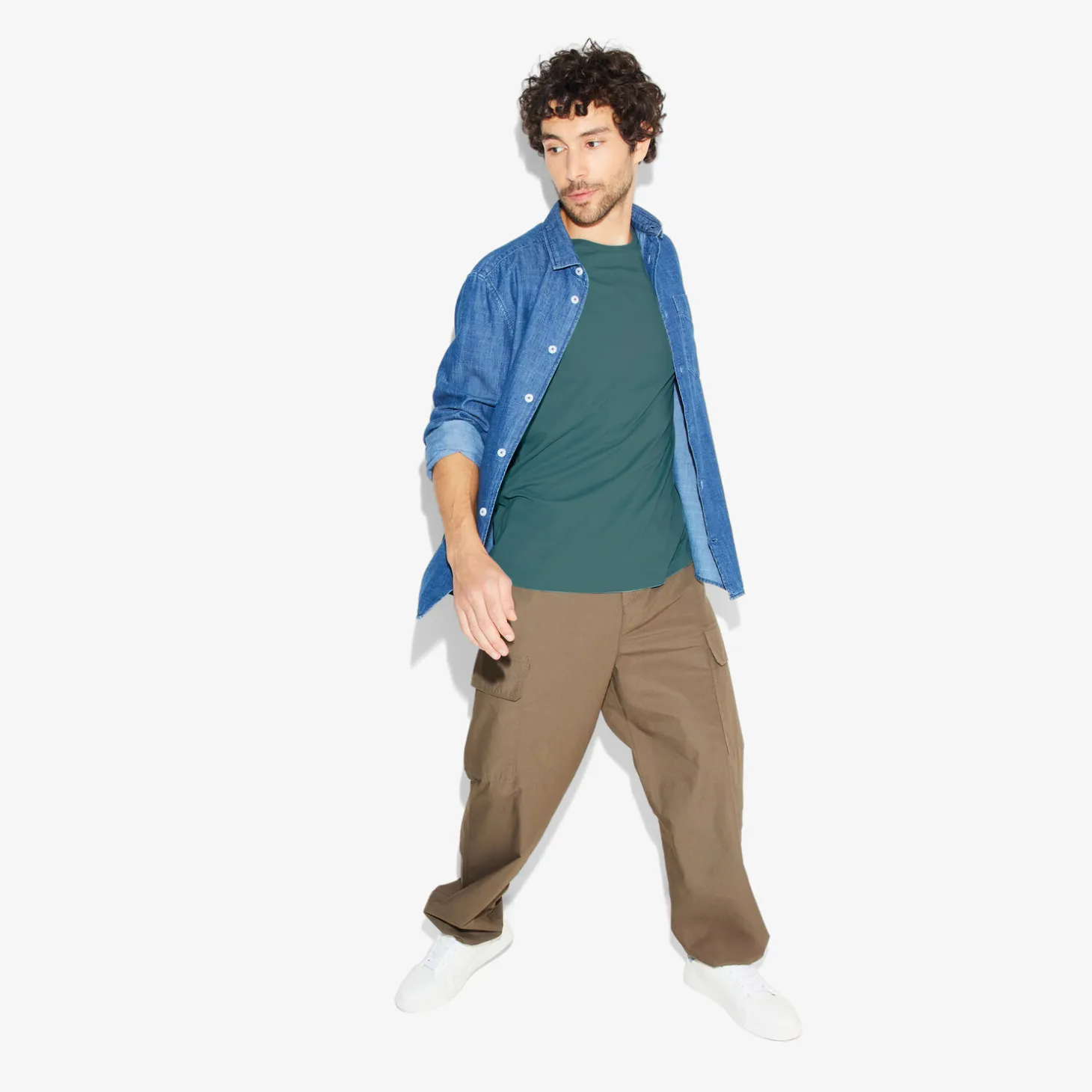 Sale Basic T-shirt met ronde hals T-shirt