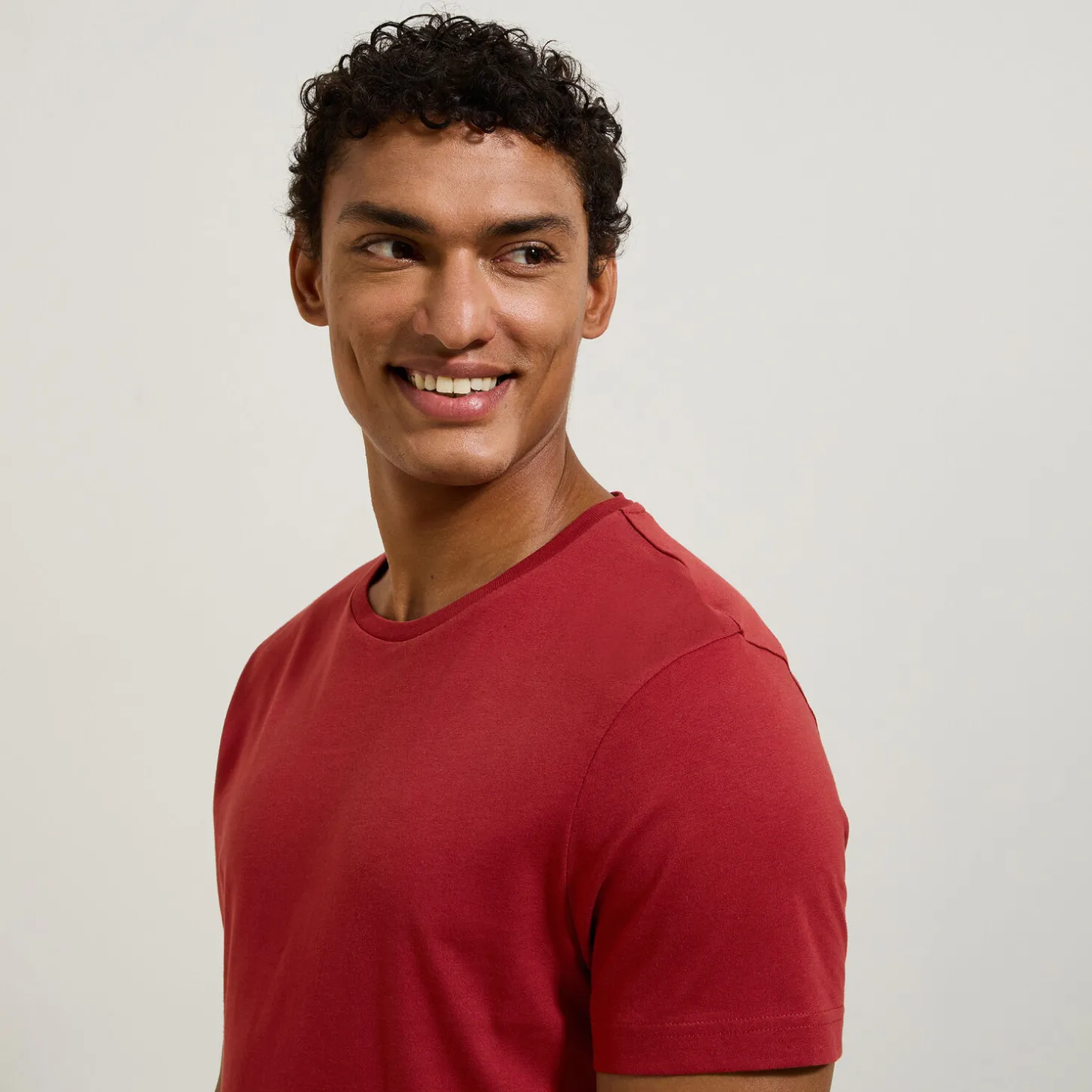 Flash Sale Basic T-shirt met ronde hals T-shirt