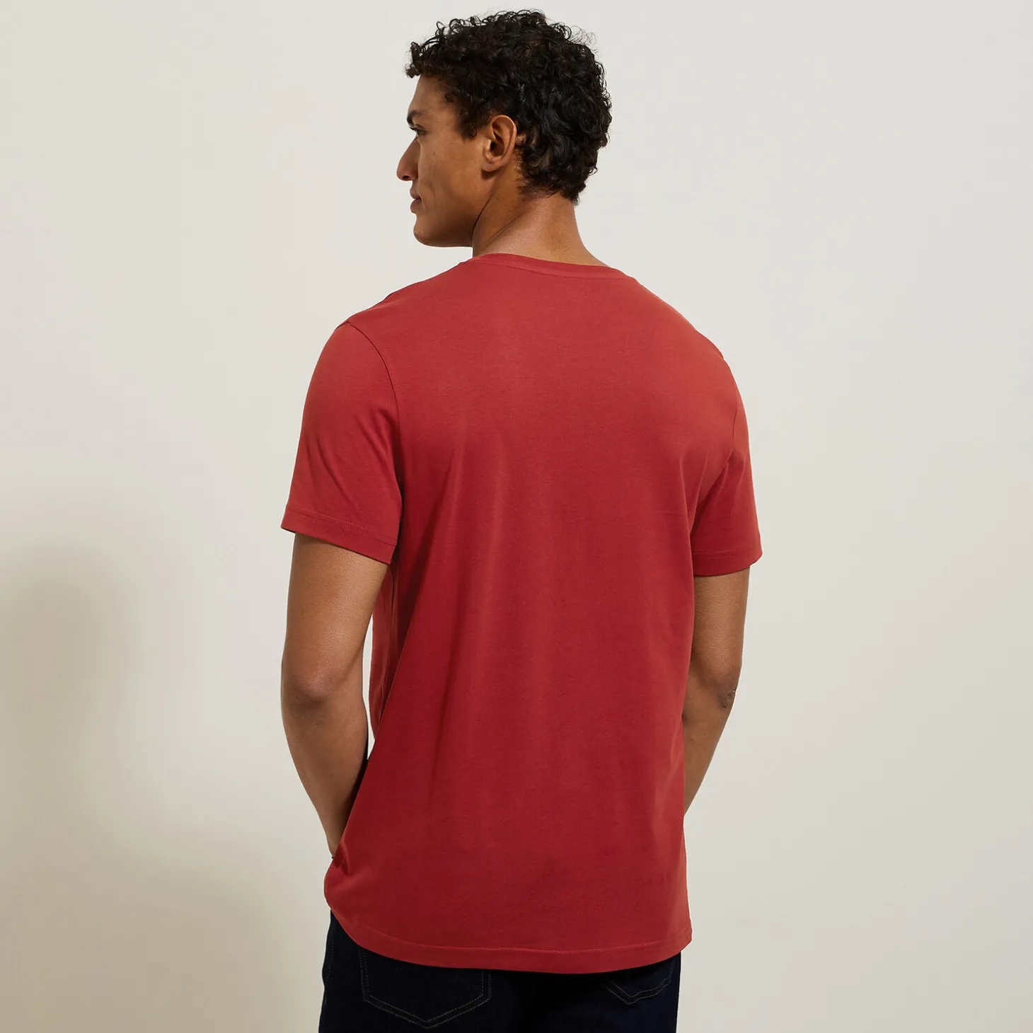 Flash Sale Basic T-shirt met ronde hals T-shirt