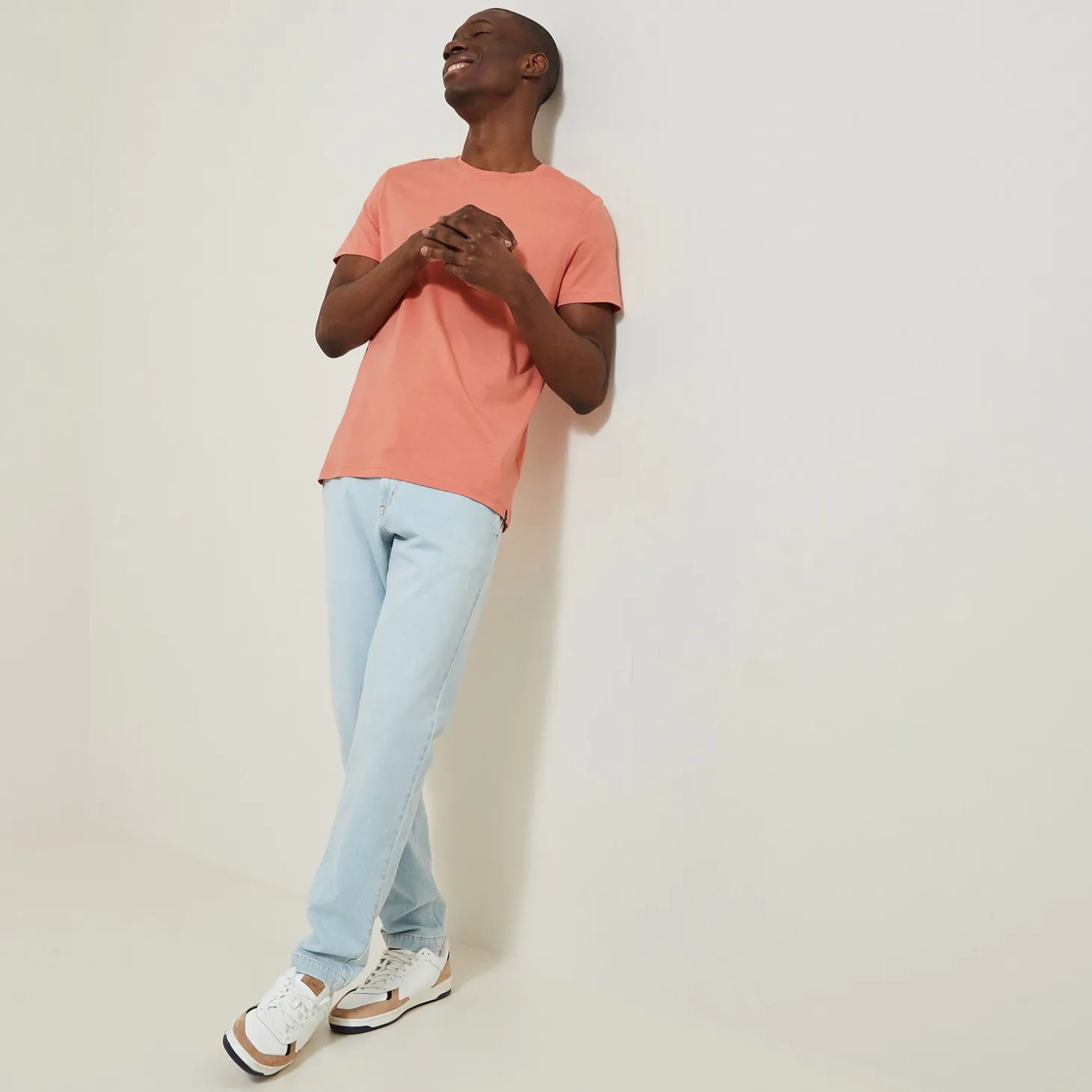 Cheap Basic T-shirt met ronde hals T-shirt