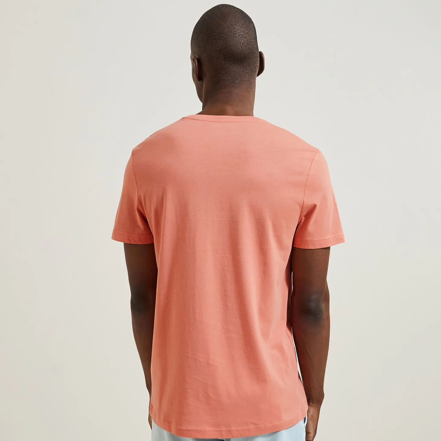 Cheap Basic T-shirt met ronde hals T-shirt