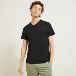 Cheap Basic T-shirt met V-hals in biokatoenn T-shirt