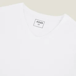 Online Basic T-shirt met V-hals in biokatoenn T-shirt
