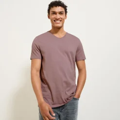 Best Basic T-shirt met V-hals in biokatoenn T-shirt