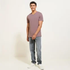 Best Basic T-shirt met V-hals in biokatoenn T-shirt