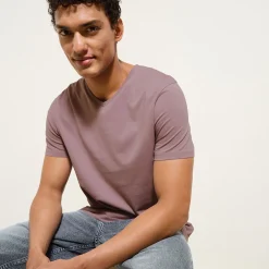 Best Basic T-shirt met V-hals in biokatoenn T-shirt