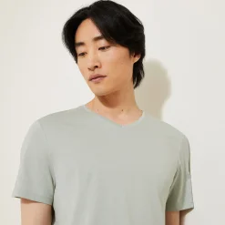 Flash Sale Basic T-shirt met V-hals in biokatoenn T-shirt