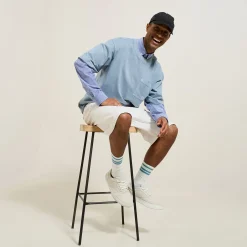 Clearance Bermuda in denim met loose snit Bermuda