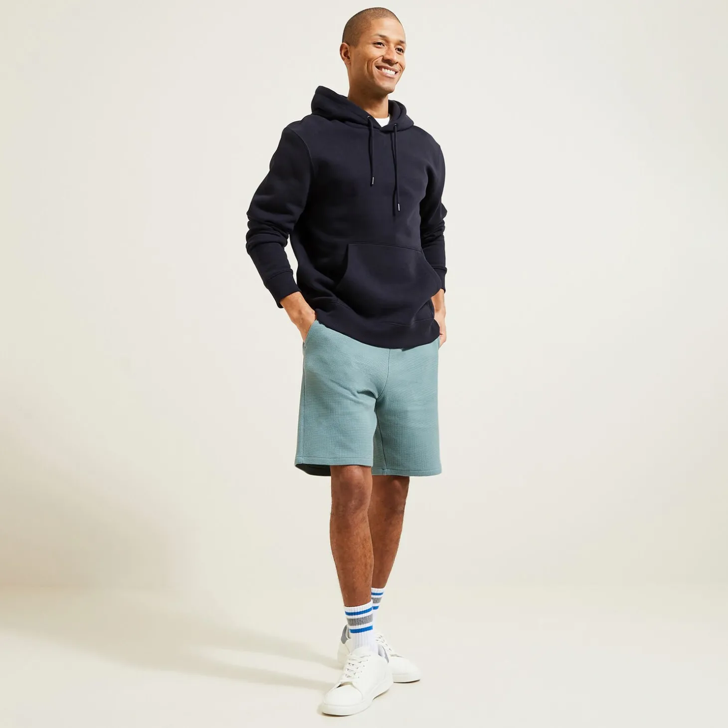 Best Sale Bermuda in wafelfleece Bermuda