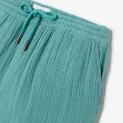 Discount Bermuda met elastische taille in katoengaas Bermuda