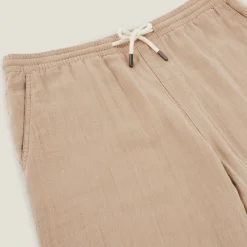 Discount Bermuda met elastische taille in katoengaas Bermuda