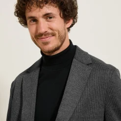 Cheap Blazerjasje met pied-de-puce-motief Kostuumvest & Blazer