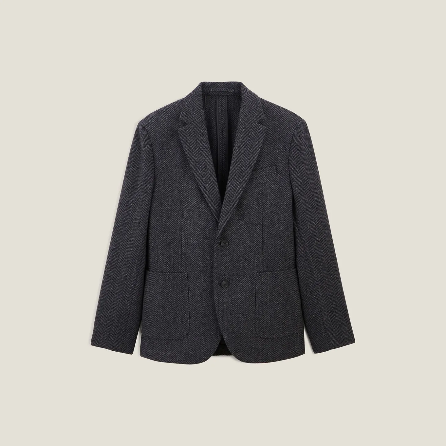 Flash Sale Blazerjasje met visgraatmotief Kostuumvest & Blazer