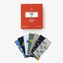 Store Box engelse versie van 7 paar fantasiesokken Sokken