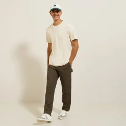 Shop Brede broek met cut-out details Broek Chino|Broek