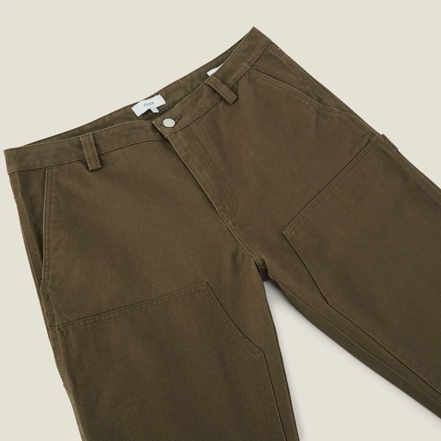 Shop Brede broek met cut-out details Broek Chino|Broek