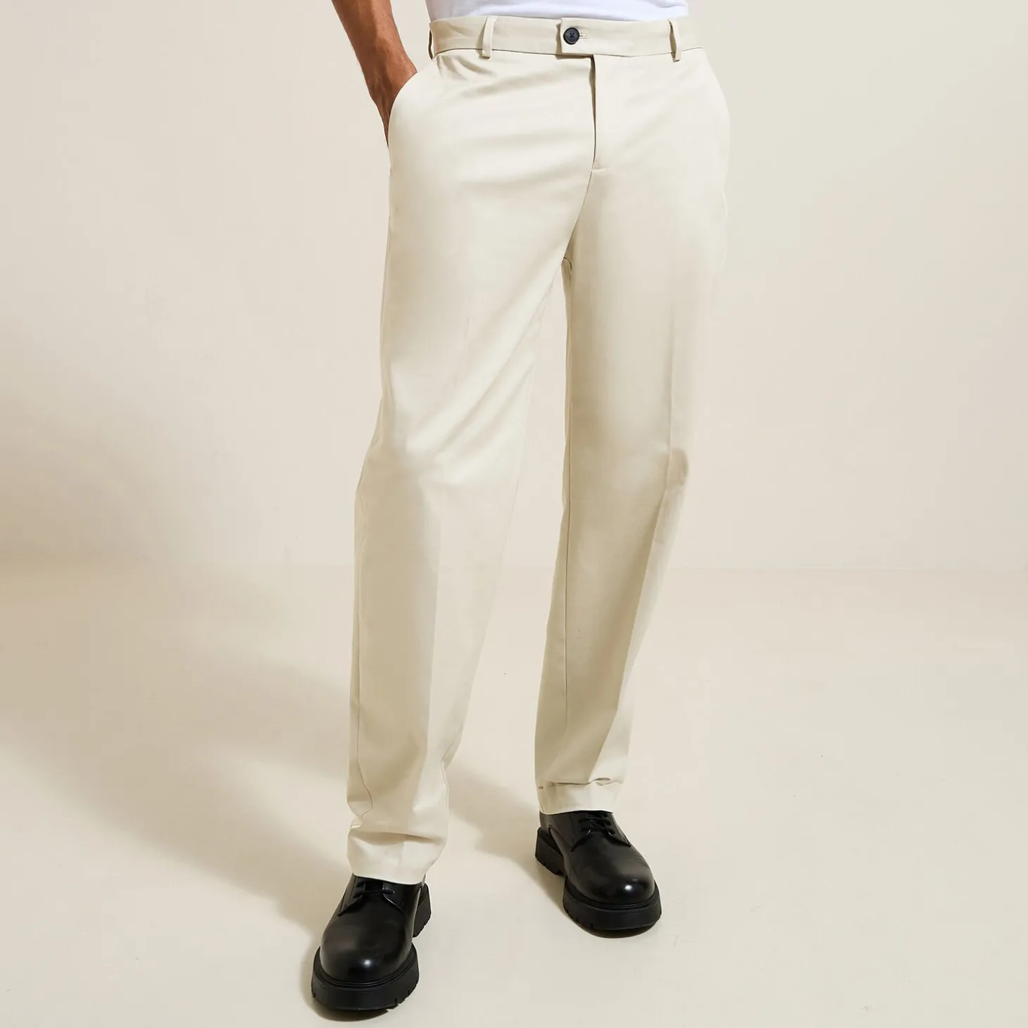 Outlet Brede broek met plooien Broek