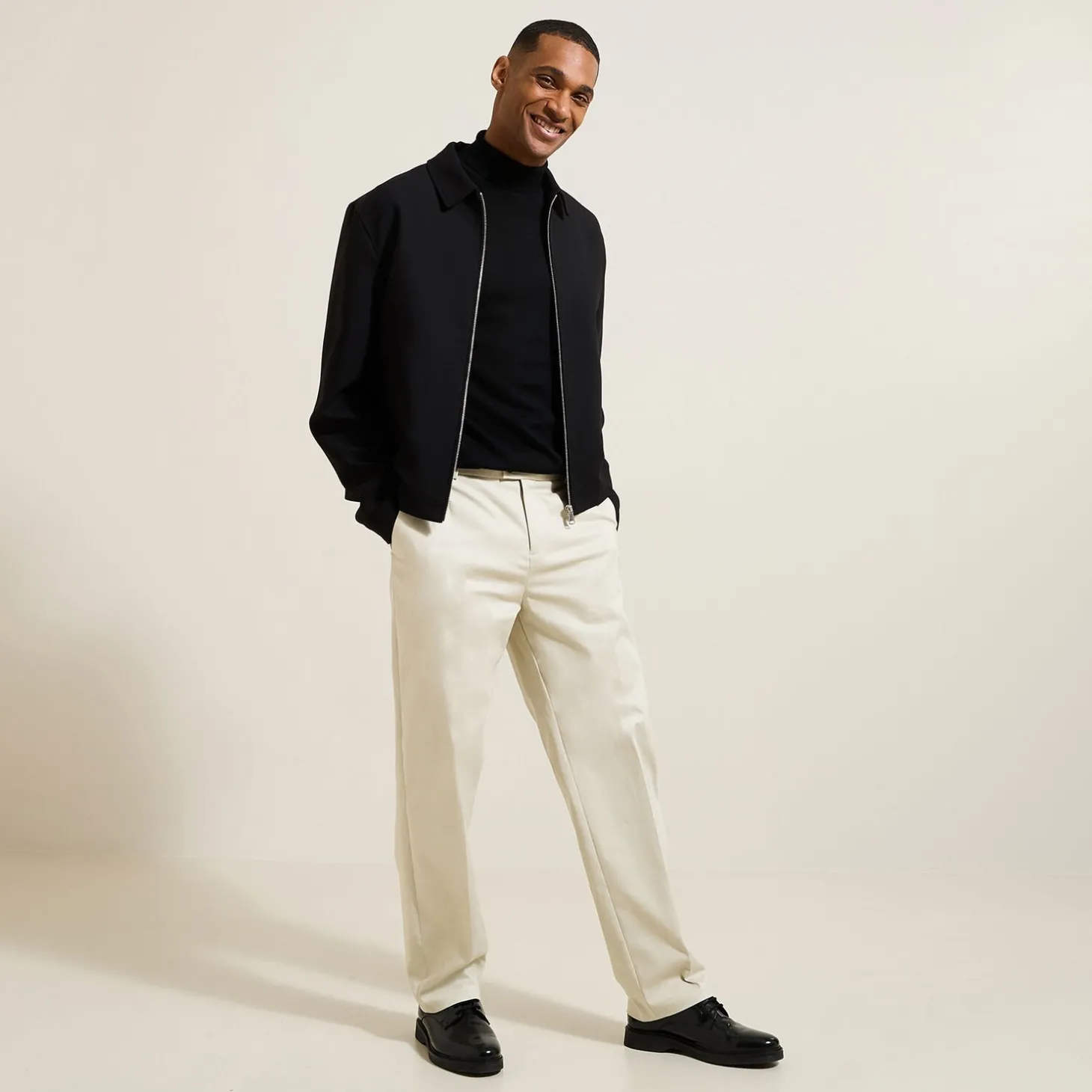 Outlet Brede broek met plooien Broek