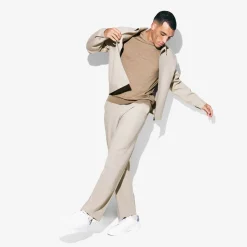 Best Brede chinobroek met plooien Broek