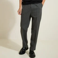 Shop Brede, flanellen broek met plooien Broek