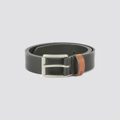 Best Brede leren riem met zichtbare nerf Riem & Bretellen|Riem & Bretellen