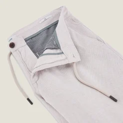 Flash Sale Broek in katoen en linnen met trekkoord Broek Chino|Broek