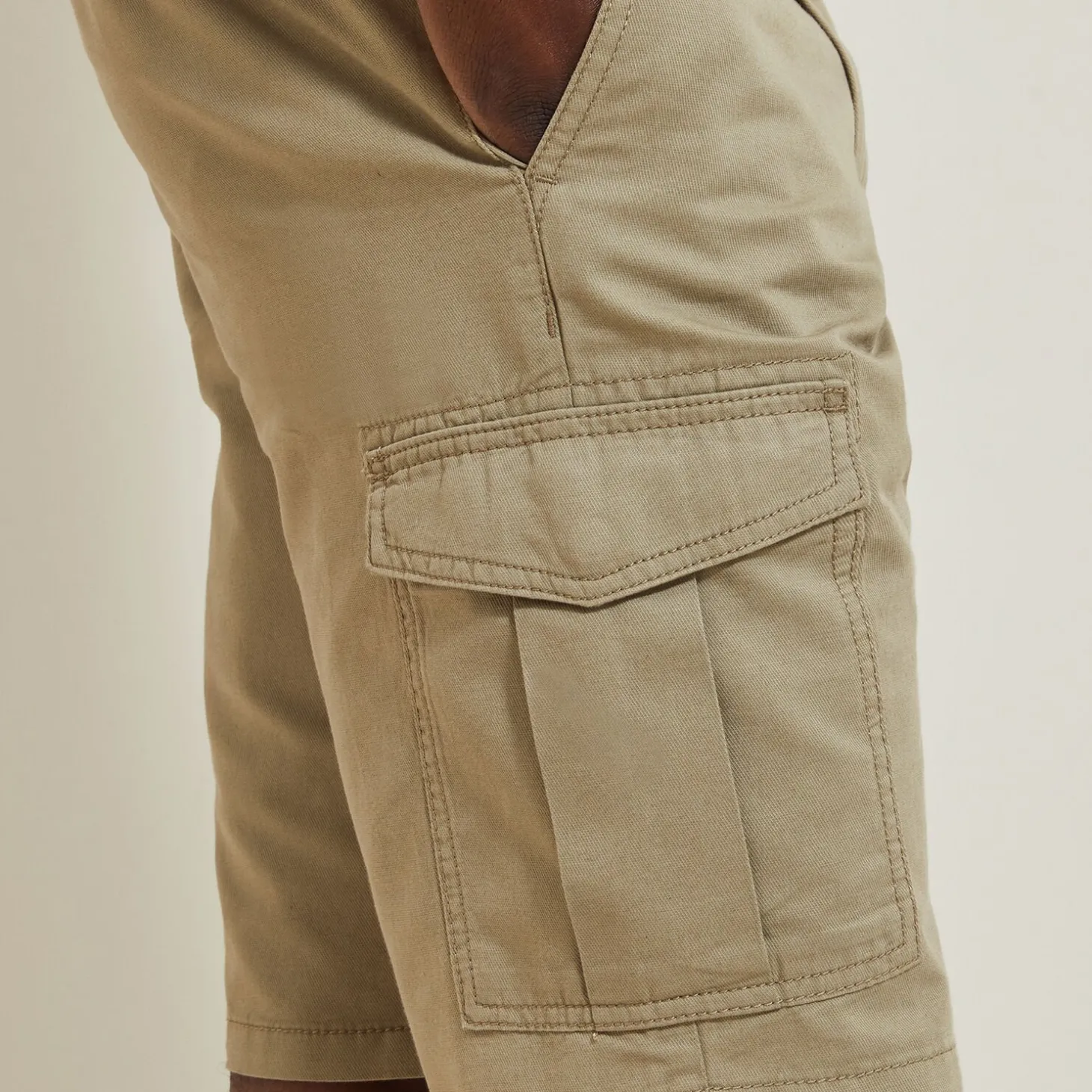 Online Cargobermuda met linnen Bermuda