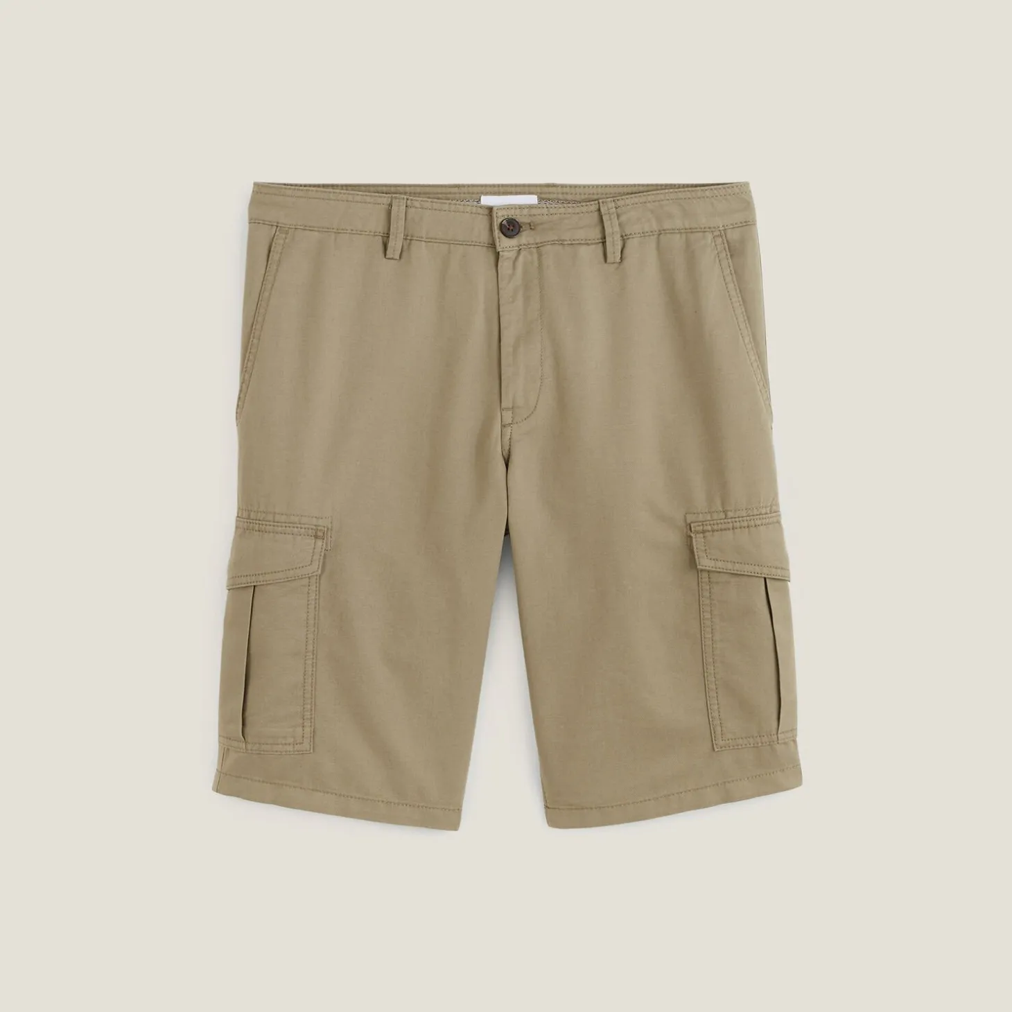 Online Cargobermuda met linnen Bermuda