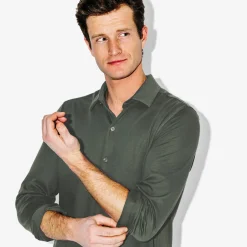 New Chemise Urbaine Vert clair Formele Overhemden|Overhemd