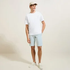 Online Chinobermuda met elastische taille Bermuda