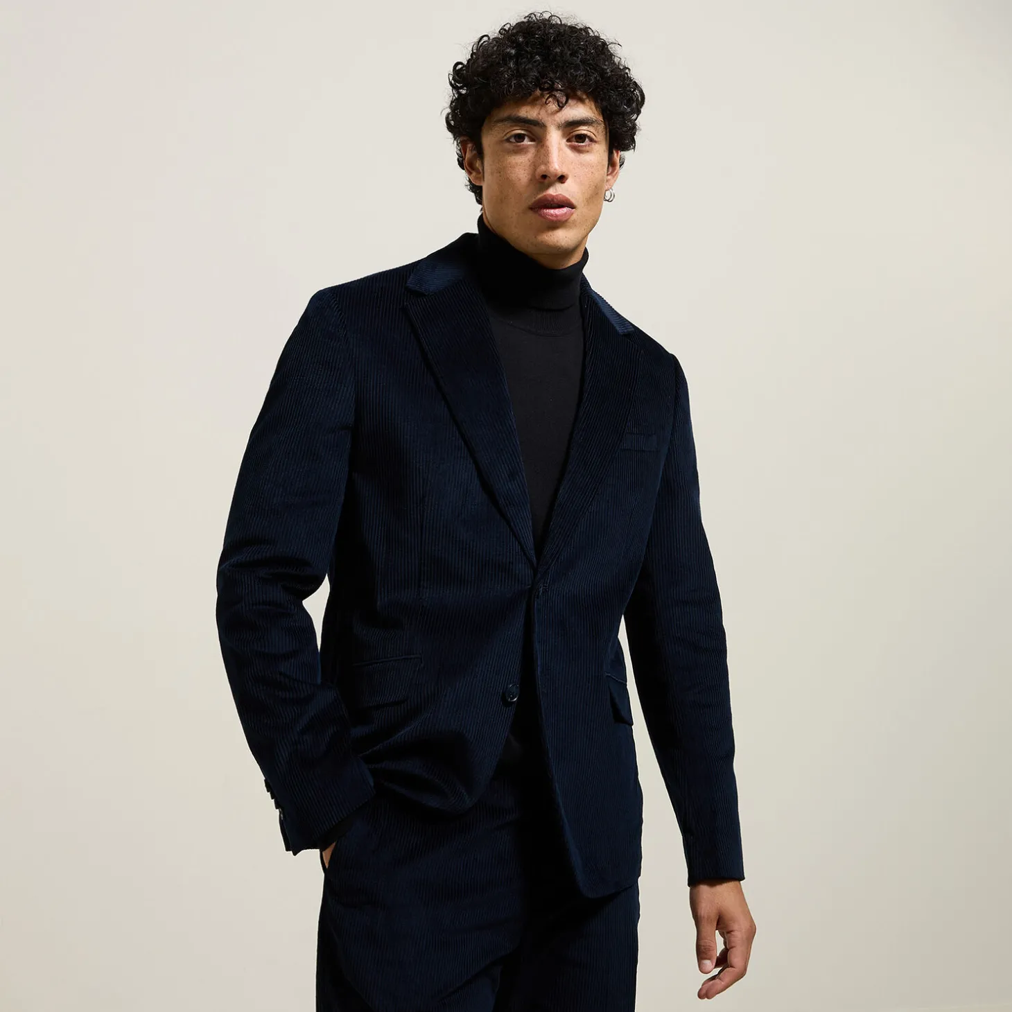 Sale Comfortabel ribfluwelen kostuumvest Kostuumvest & Blazer|Kostuumvest