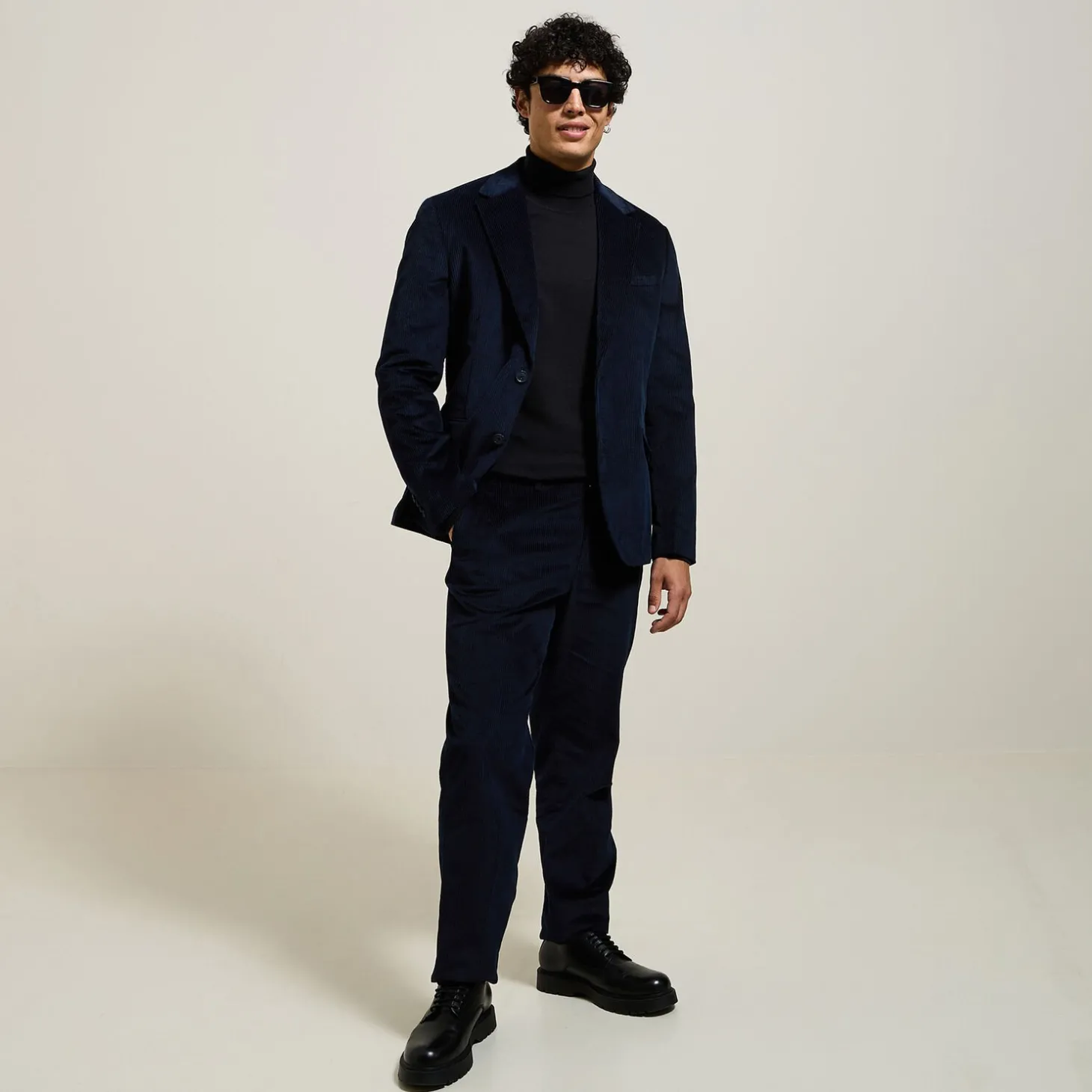 Sale Comfortabel ribfluwelen kostuumvest Kostuumvest & Blazer|Kostuumvest