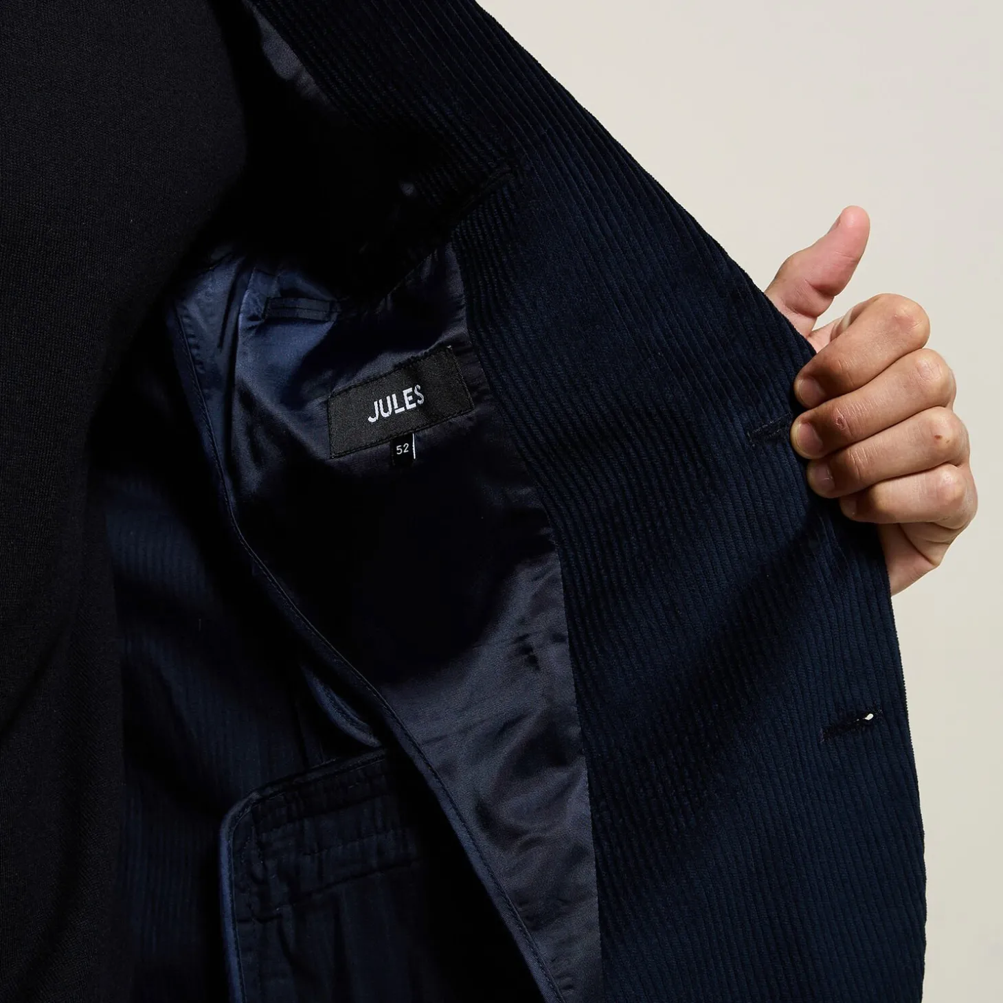 Sale Comfortabel ribfluwelen kostuumvest Kostuumvest & Blazer|Kostuumvest