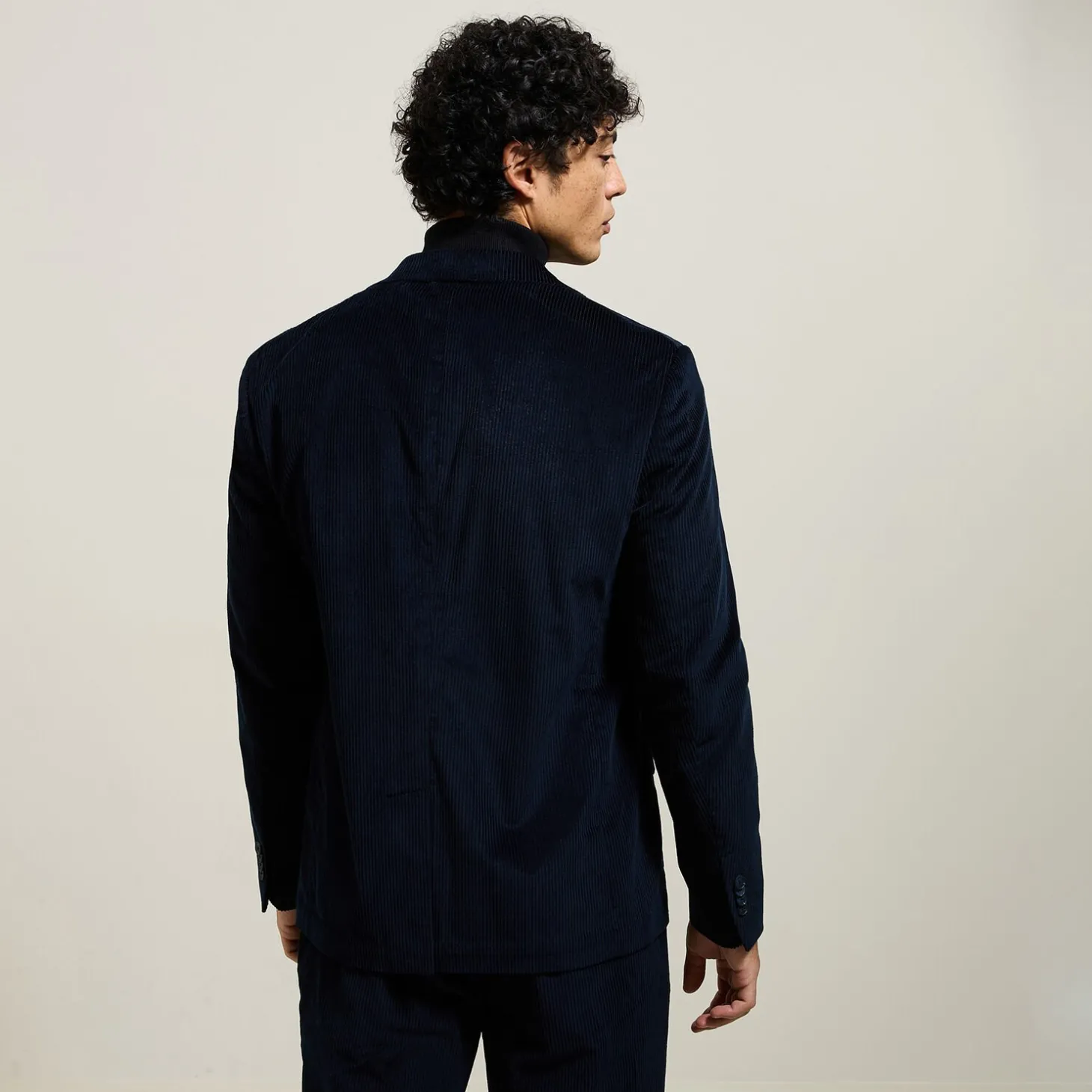 Sale Comfortabel ribfluwelen kostuumvest Kostuumvest & Blazer|Kostuumvest