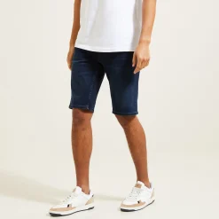 Online Denim bermuda in gerecycled katoen Bermuda