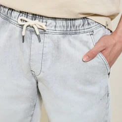 Flash Sale Denim bermuda met gebreide look Bermuda