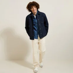 Outlet Denim jasje met teddyvoering Mantel & Jack