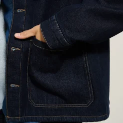 Outlet Denim jasje met teddyvoering Mantel & Jack