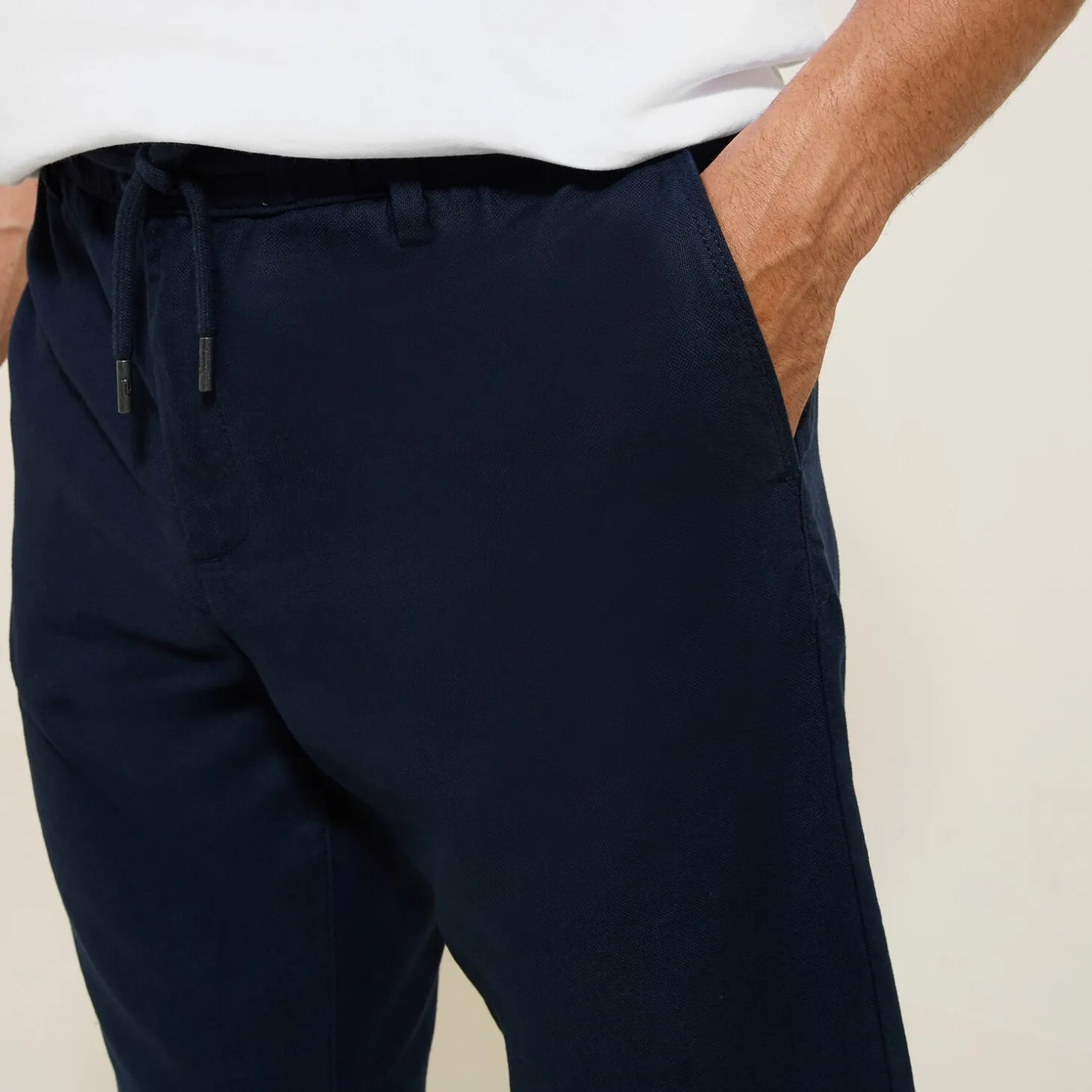 Flash Sale Effen bermuda in katoen en linnen Bermuda