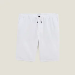 Clearance Effen bermuda in katoen en linnen Bermuda