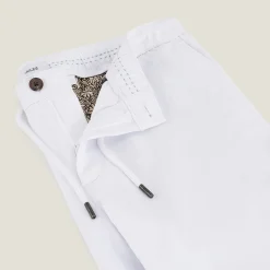 Clearance Effen bermuda in katoen en linnen Bermuda