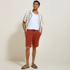 Hot Effen bermuda in katoen en linnen Bermuda