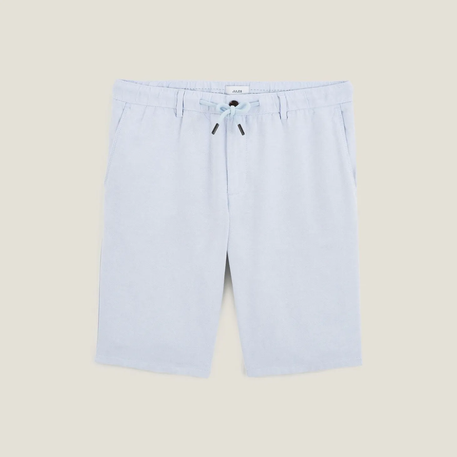 Online Effen bermuda in katoen en linnen Bermuda