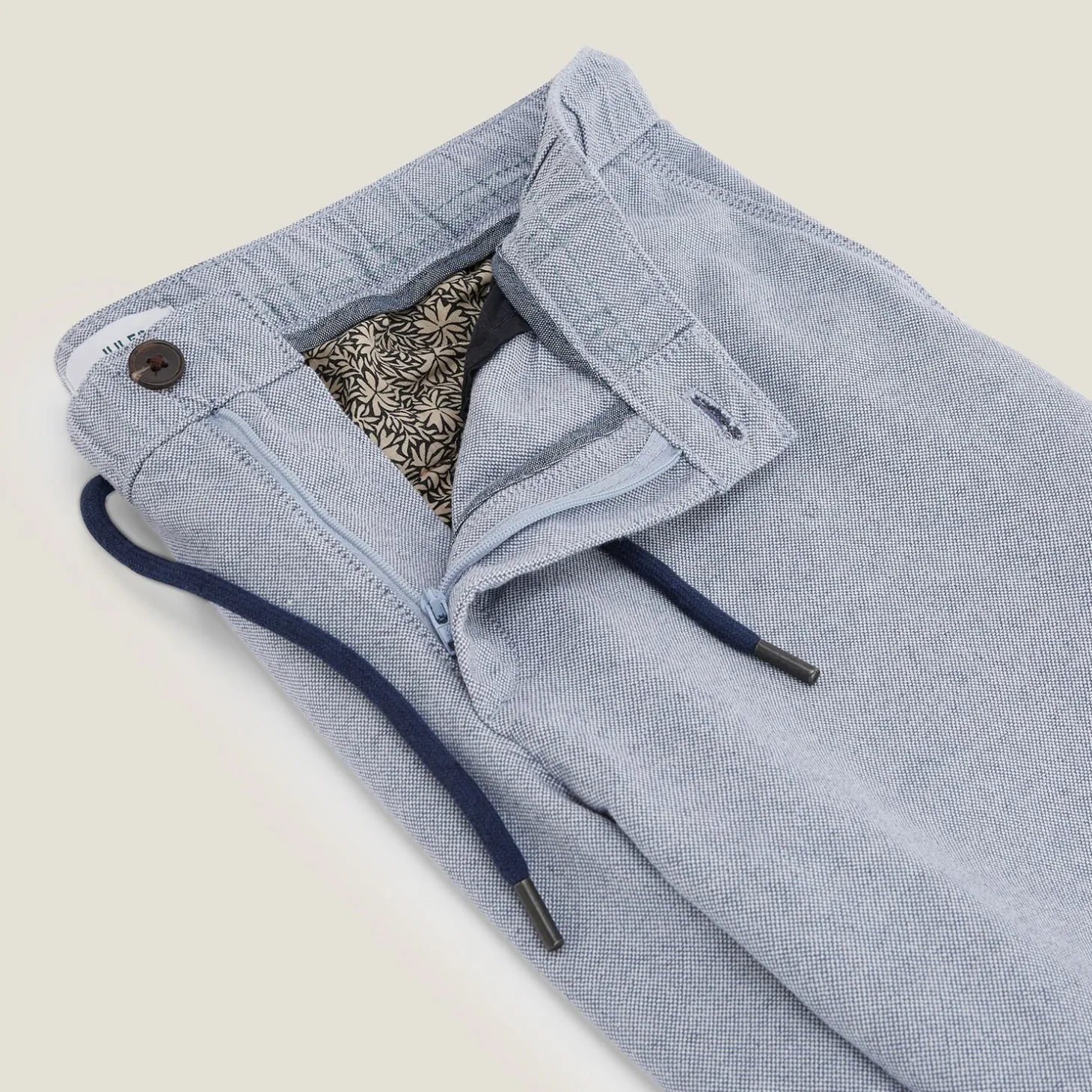 Outlet Effen bermuda in katoen en linnen Bermuda