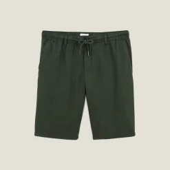 Outlet Effen bermuda in katoen en linnen Bermuda