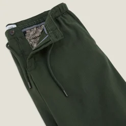 Outlet Effen bermuda in katoen en linnen Bermuda