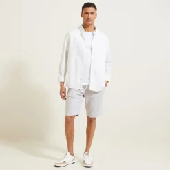 Best Effen bermuda in katoen en linnen Bermuda